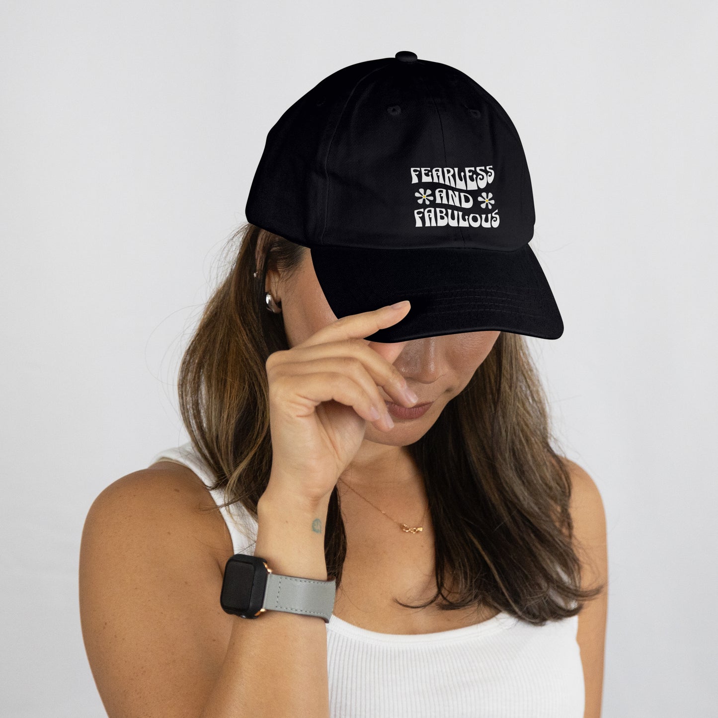 Embroidered Distressed Hat